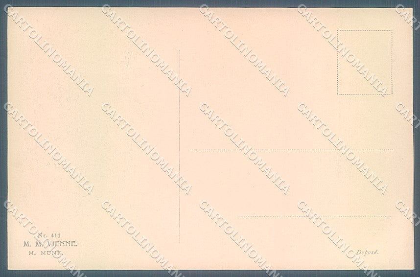 Artist Signed Wichera Viennoise M.M. Vienne 411 postcard HR3017 – retro