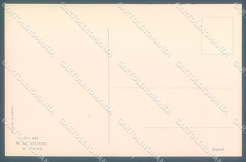 Artist Signed Kuderna Viennoise M.M. Vienne 634 postcard HR3023 – retro