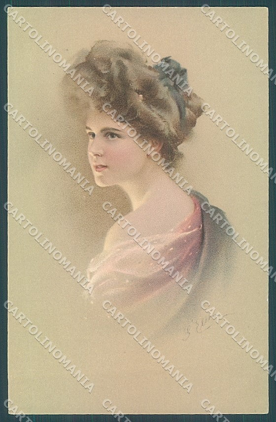Artist Signed Ellka Viennoise M.M. Vienne 443 postcard HR3024 – fronte