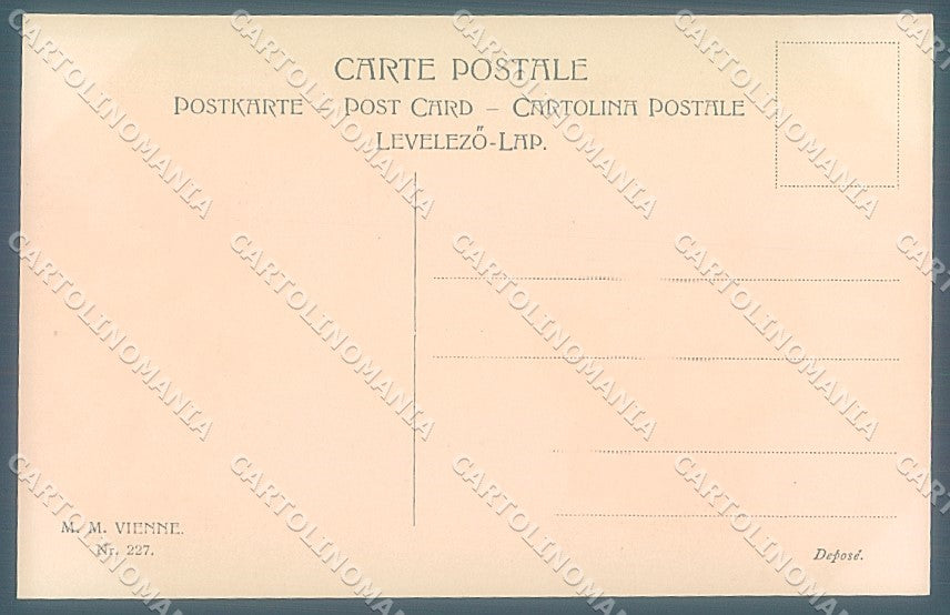 Artist Signed Wichera Viennoise M.M. Vienne 227 postcard HR3025 – retro