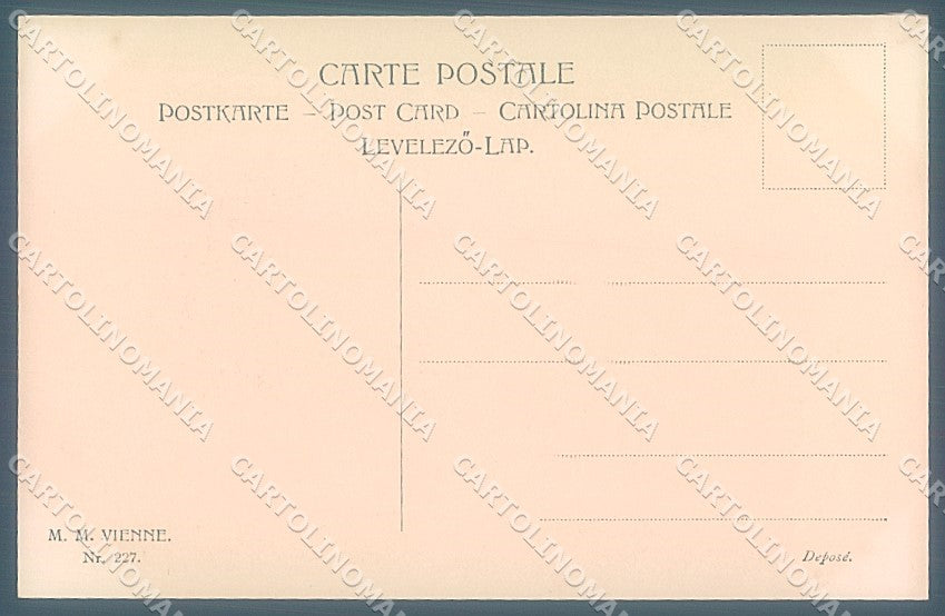 Artist Signed Wichera Viennoise M.M. Vienne 227 postcard HR3026 – retro