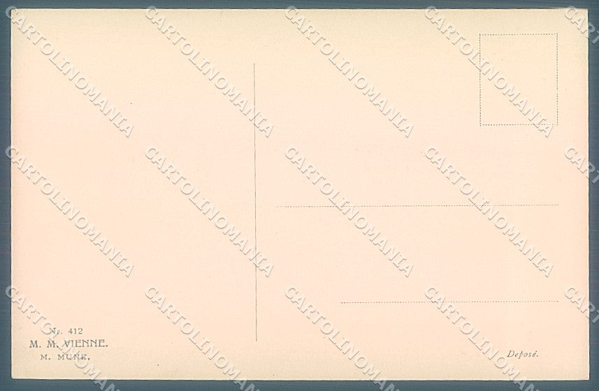 Artist Signed Rossler Viennoise M.M. Vienne 412 postcard HR3032 – retro