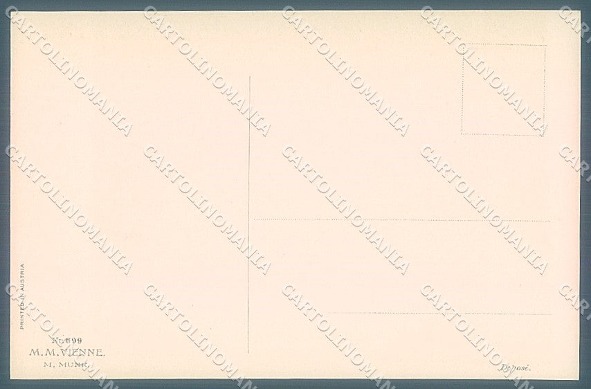Artist Signed Kuderna Viennoise M.M. Vienne 699 postcard HR3042 – retro