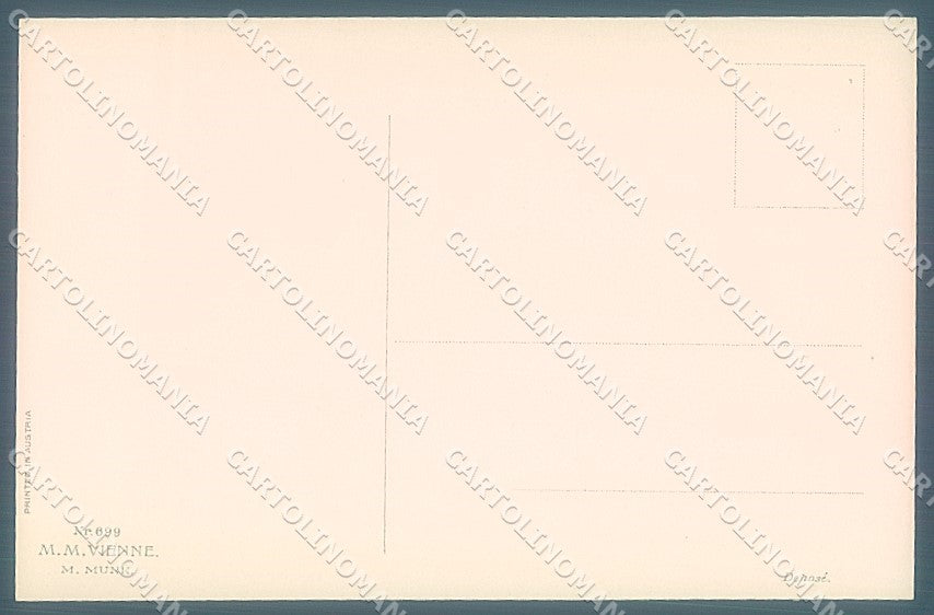 Artist Signed Kuderna Viennoise M.M. Vienne 699 postcard HR3043 – retro