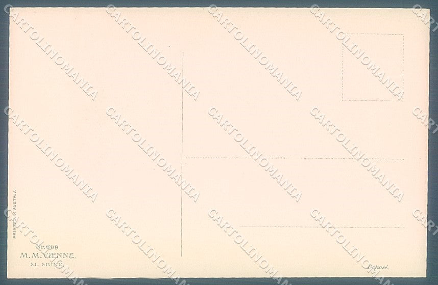 Artist Signed Kuderna Viennoise M.M. Vienne 699 postcard HR3044 – retro