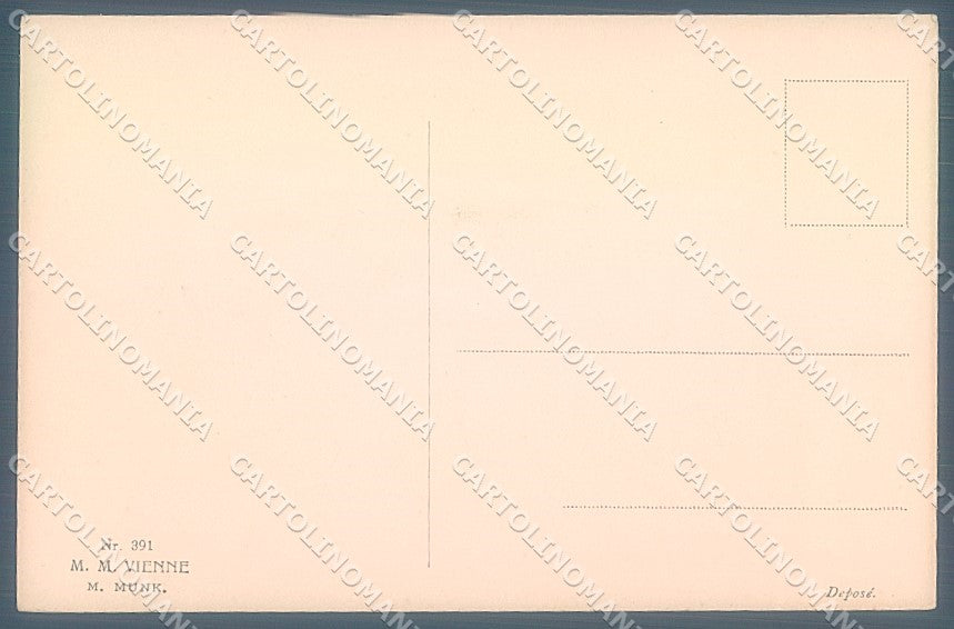 Artist Signed Viennoise M.M. Vienne 391 postcard HR3045 – retro
