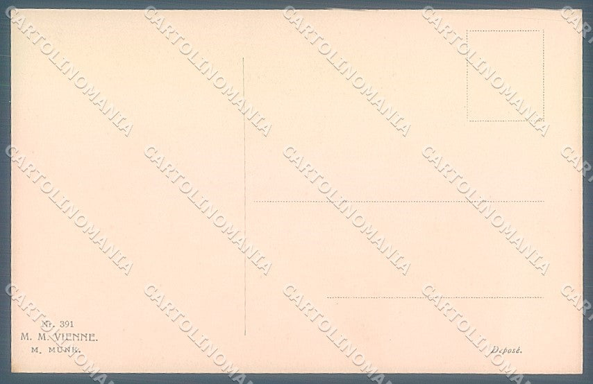 Artist Signed Viennoise M.M. Vienne 391 postcard HR3047 – retro