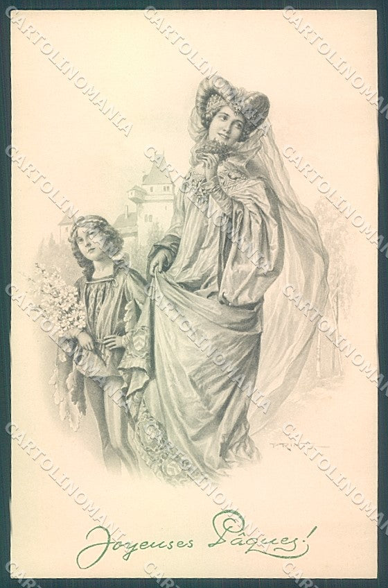 Artist Signed Printz Viennoise M.M. Vienne 672 postcard HR3049 – fronte