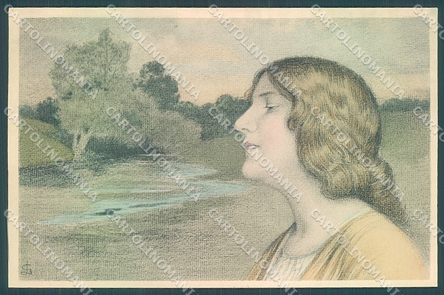 Artist Signed G L Viennoise M.M. Vienne 250 postcard HR3054 – fronte