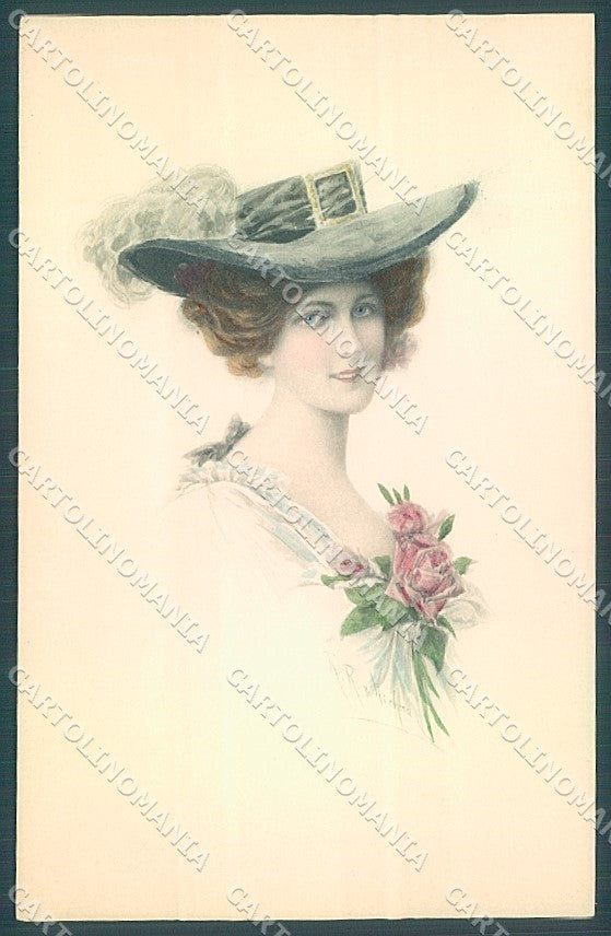 Artist Signed Wichera Viennoise M.M. Vienne 450 postcard HR3056 – fronte