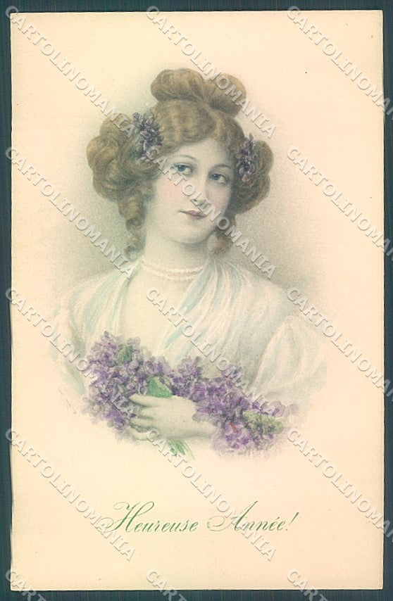 Artist Signed Wichera Viennoise M.M. Vienne 322 postcard HR3062 – fronte