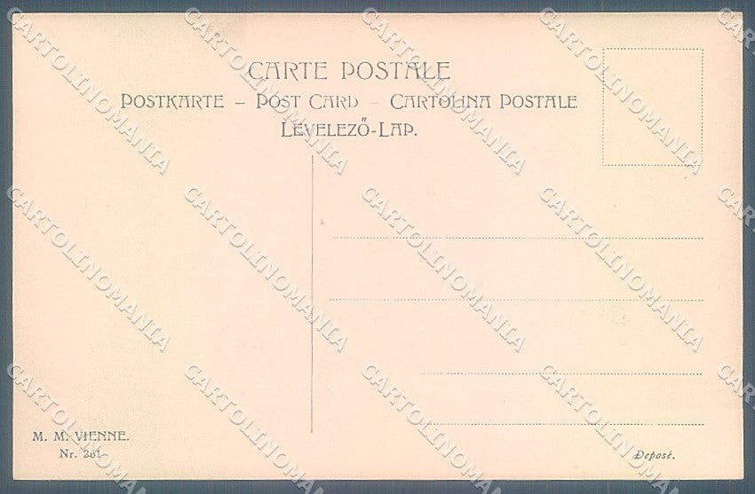 Artist Signed Viennoise M.M. Vienne 261 postcard HR3071 – retro