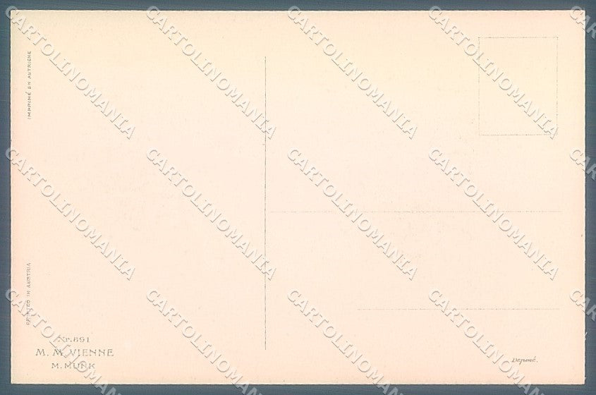 Artist Signed Ulreich Viennoise M.M. Vienne 891 postcard HR3076 – retro