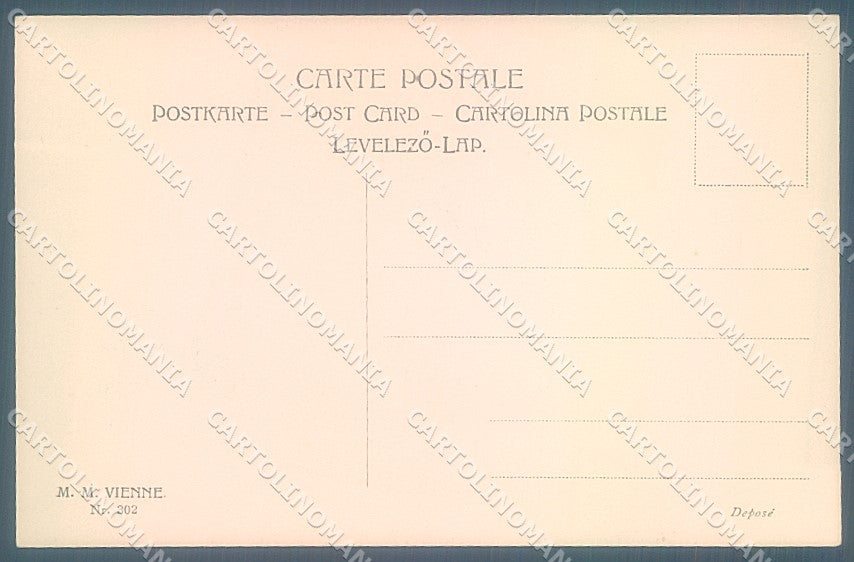 Artist Signed Viennoise M.M. Vienne 302 postcard HR3085 – retro