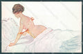 Artist Signed Golia Risque Lady serie 182-2 postcard HR3098 – fronte