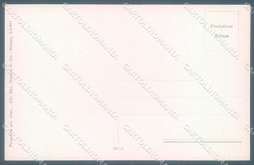 Artist Signed Golia Risque Lady serie 182-2 postcard HR3098 – retro