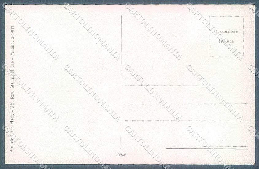 Artist Signed Golia Risque Lady serie 182-6 postcard HR3101 – retro