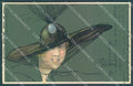 Artist Signed Venturini Fashion Lady Mode Hat CORNER CREASED serie 103 pc HR3105 – fronte