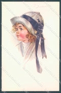 Artist Signed Giametti Child Fashion Hat serie 263-5 postcard HR3118 – fronte