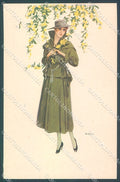 Artist Signed Bianchi Glamour Fashion Lady Mode serie 885-4 postcard HR3130 – fronte