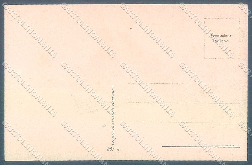 Artist Signed Bianchi Glamour Fashion Lady Mode serie 885-4 postcard HR3130 – retro