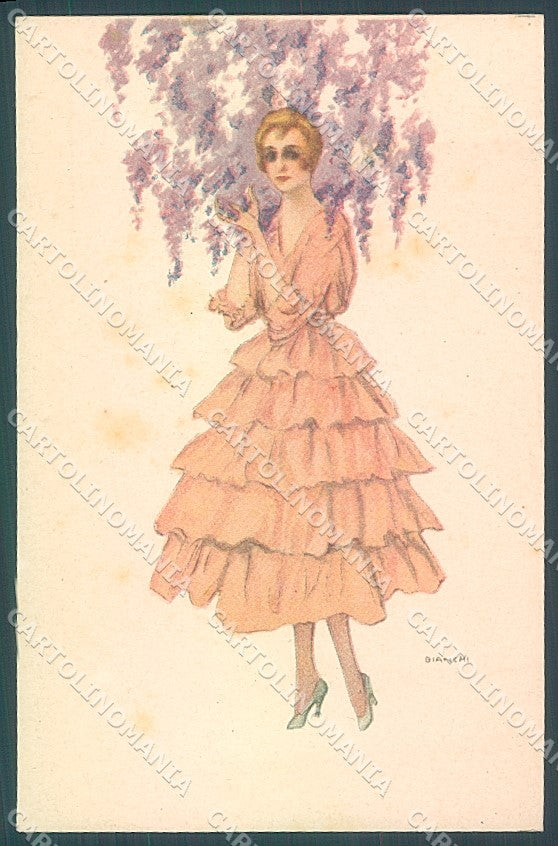 Artist Signed Bianchi Glamour Fashion Lady Mode SPOTS serie 885-1 pc HR3133 – fronte