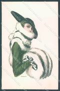Artist Signed Bianchi Glamour Fashion Lady Mode serie 943-2 postcard HR3136 – fronte