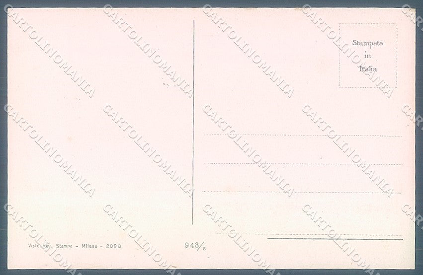 Artist Signed Bianchi Glamour Fashion Lady Mode serie 943-6 postcard HR3138 – retro