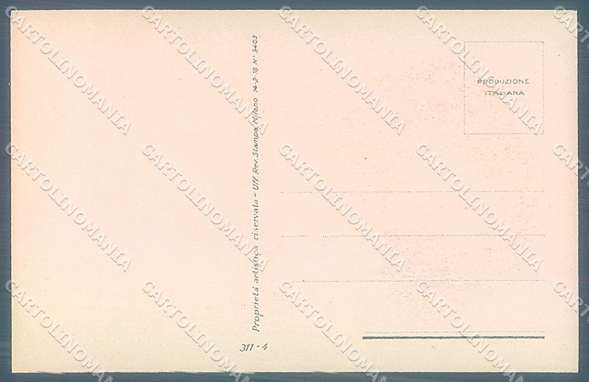 Artist Signed Nanni Fashion Lady Hairstyle serie 311-4 postcard HR3153 – retro