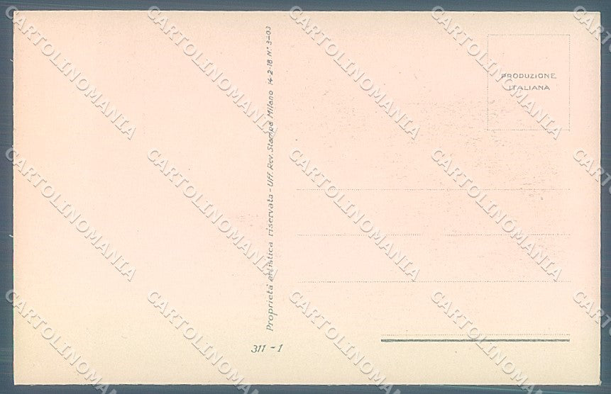 Artist Signed Nanni Fashion Lady Hairstyle serie 311-1 postcard HR3155 – retro
