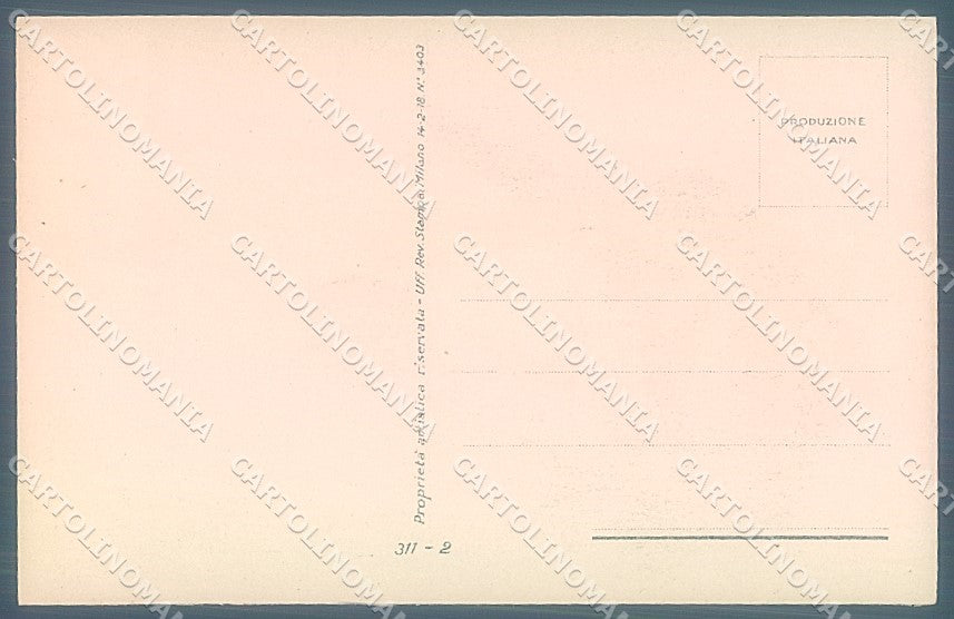 Artist Signed Nanni Fashion Lady Hairstyle serie 311-2 postcard HR3157 – retro