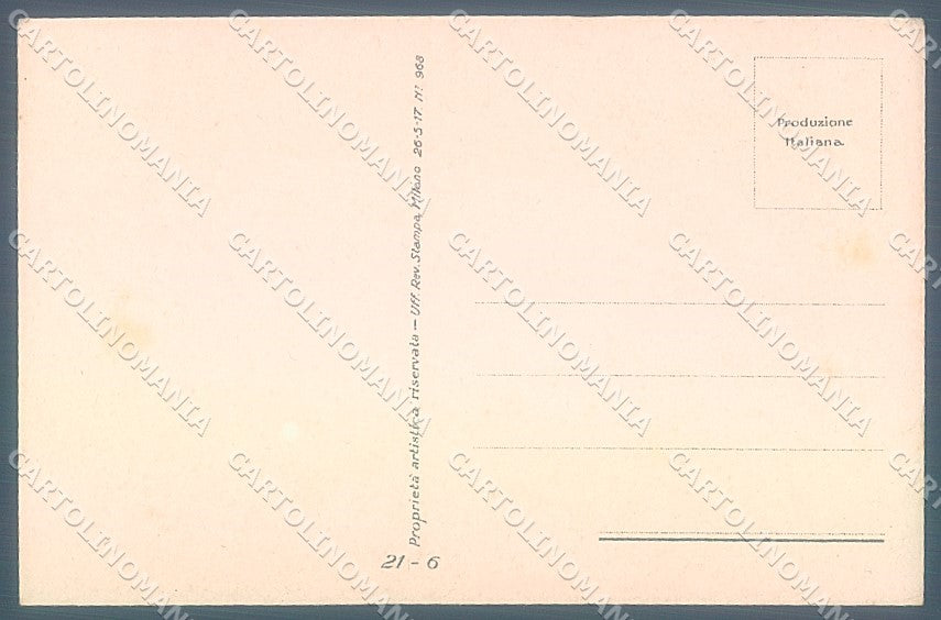 Artist Signed Nanni Fashion Lady Hat serie 21-6 postcard HR3211 – retro