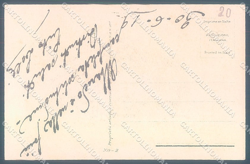 Artist Signed Nanni Glamour Fashion Lady Mode serie 309-2 postcard HR3216 – retro