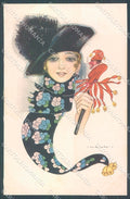 Artist Signed Nanni Glamour Fashion Lady Mode serie 284-5 postcard HR3217 – fronte