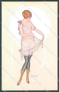 Artist Signed Bertiglia Risque Lady serie 172-6 postcard HR3237 – fronte