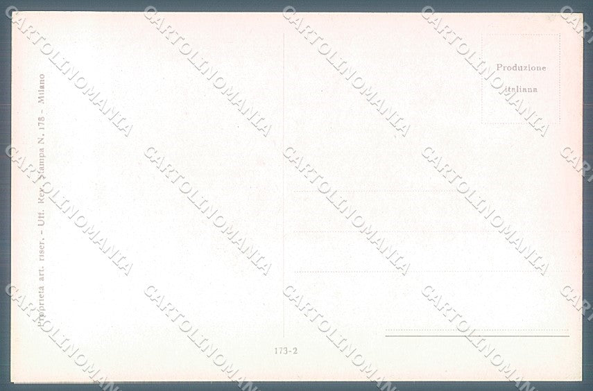 Artist Signed Bertiglia Risque Lady serie 173-2 postcard HR3239 – retro
