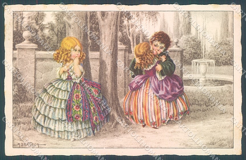 Artist Signed Bertiglia Children serie 2454 postcard HR3291 – fronte