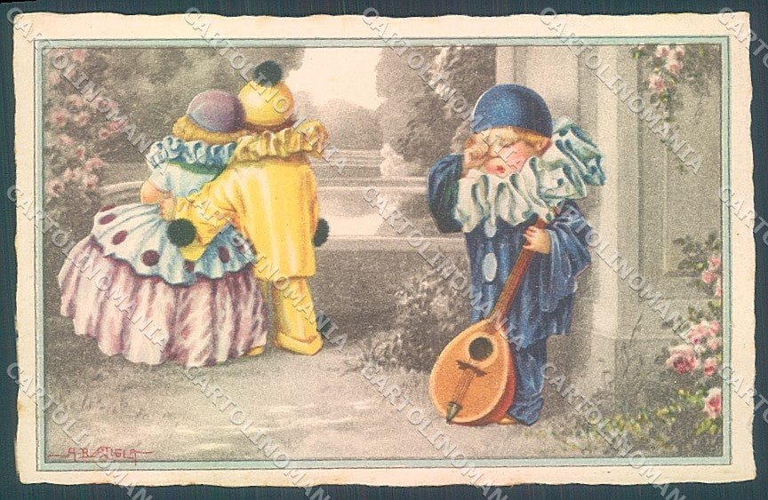 Artist Signed Bertiglia Children Mandolin CORNER CREASED serie 2460 pc HR3294 – fronte