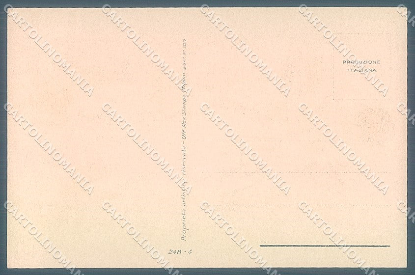 Artist Signed Mauzan Lady Romantic Couple serie 248-4 postcard HR3303 – retro