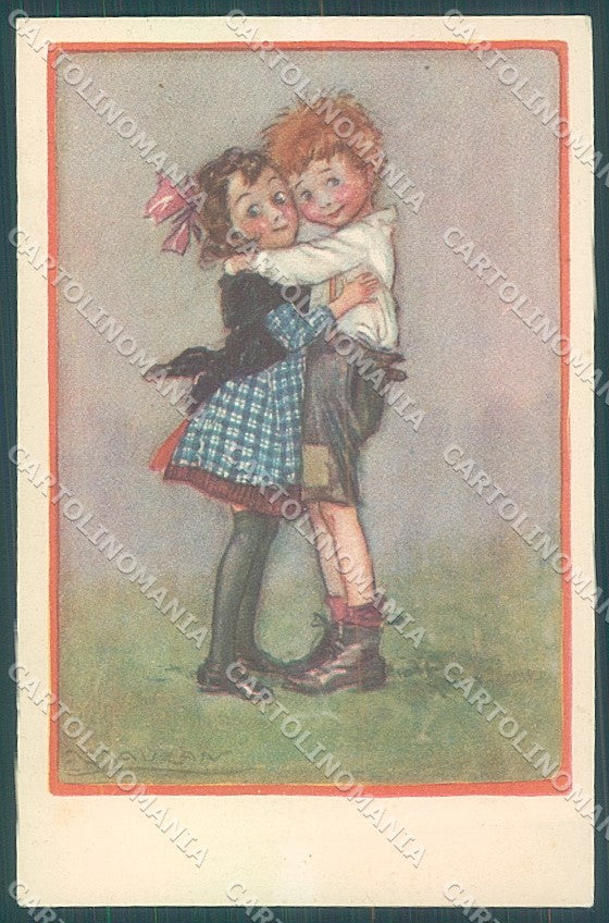 Artist Signed Mauzan Children serie 349-4 postcard HR3311 – fronte