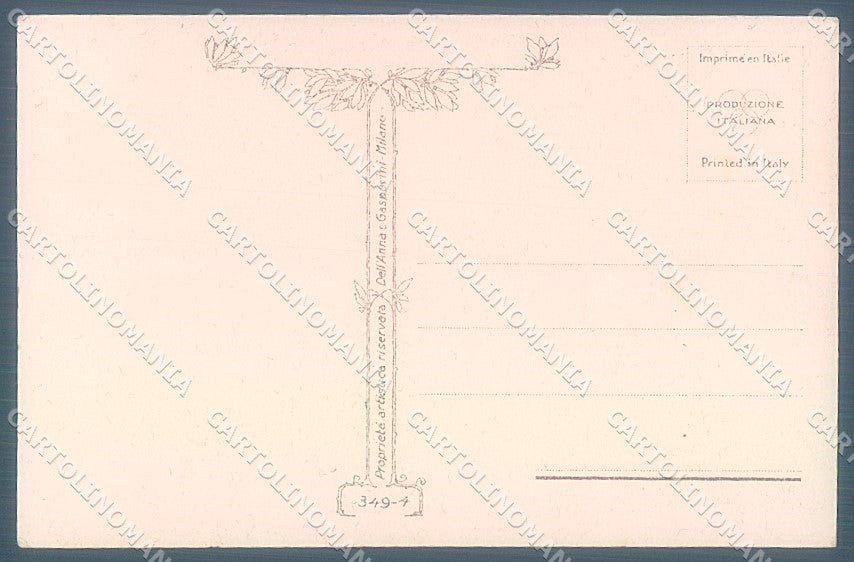 Artist Signed Mauzan Children serie 349-4 postcard HR3311 – retro