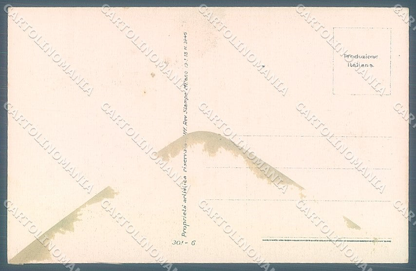 Artist Signed Mauzan Glamour Fashion Lady Easter serie 301-6 postcard HR3323 – retro