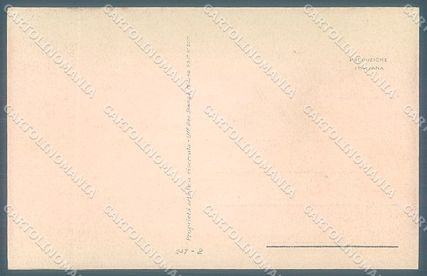 Artist Signed Mauzan Lady in the Gardenserie 247-2 postcard HR3332 – retro