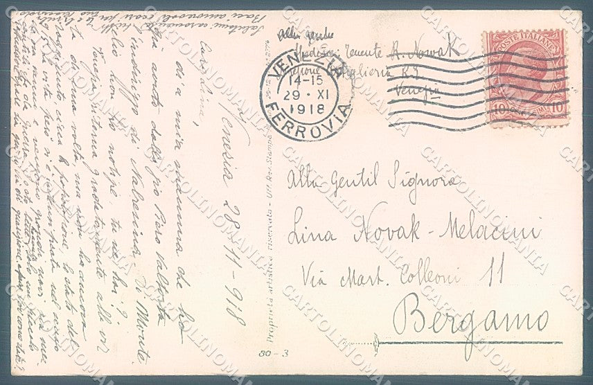 Artist Signed Mauzan Glamour Fashion Lady Mode serie 80-3 postcard HR3340 – retro