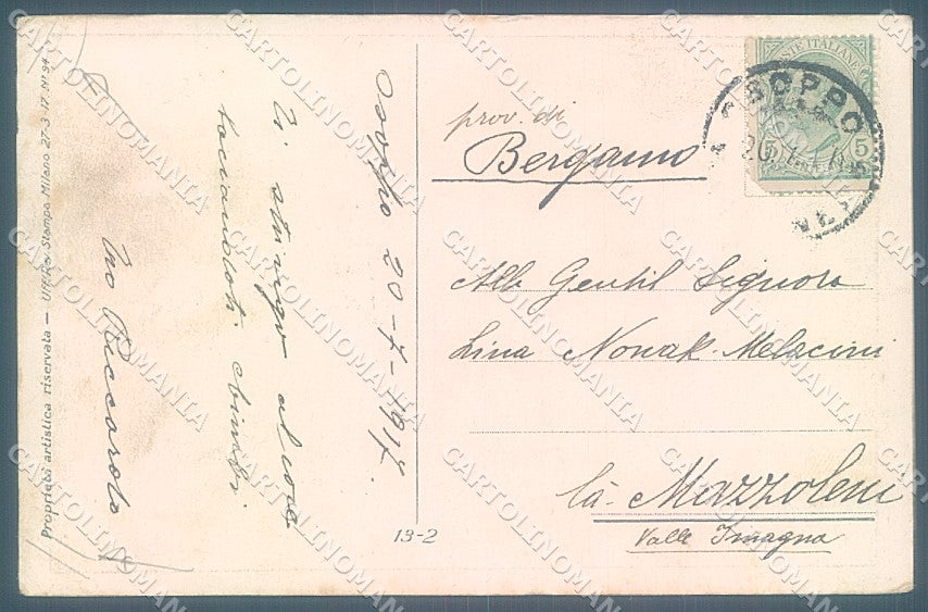 Artist Signed Mauzan Lady The Months CORNERS CREASED serie 13-2 postcard HR3347 – retro