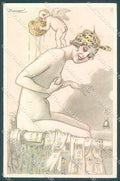 Artist Signed Mauzan Lady Eros Cupid SOFT CORNER CREASE serie 102-1 pc HR3358 – fronte