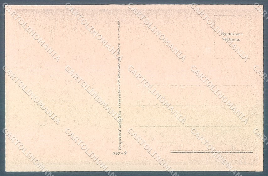 Artist Signed Mauzan Lady Romantic Couple serie 247-4 postcard HR3390 – retro