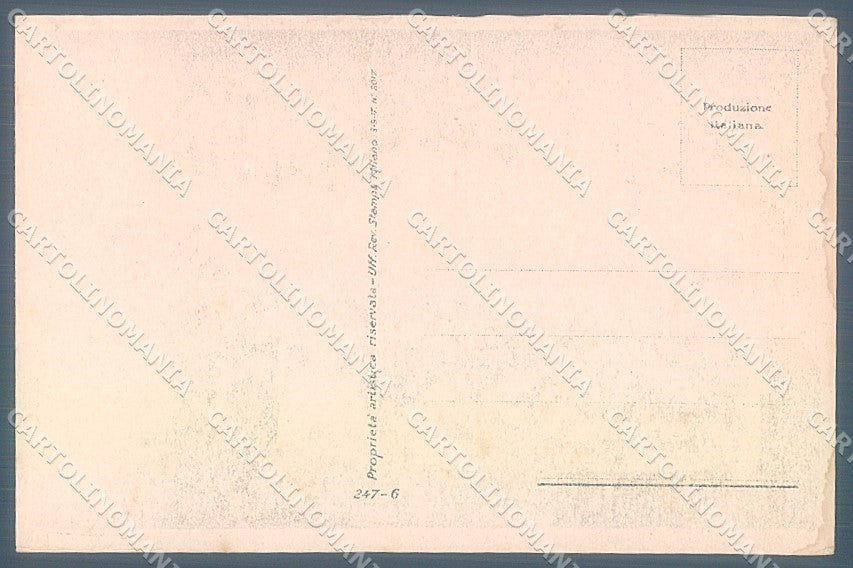 Artist Signed Mauzan Lady Romantic Couple Pierrot serie 247-6 postcard HR3392 – retro