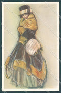 Artist Signed Mauzan Glamour Fashion Lady Mode serie 278-1 postcard HR3393 – fronte