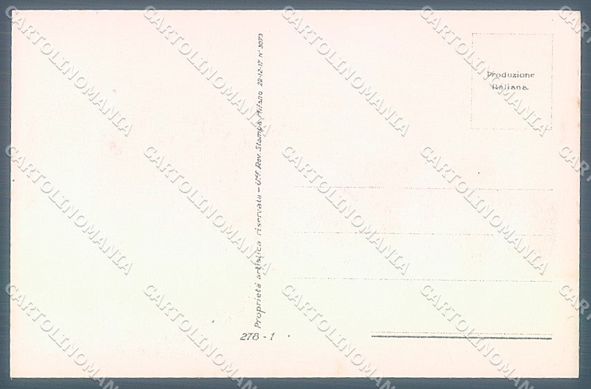Artist Signed Mauzan Glamour Fashion Lady Mode serie 278-1 postcard HR3393 – retro